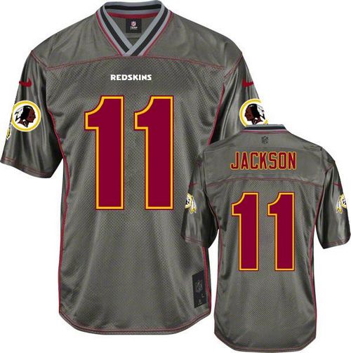  Redskins #11 DeSean Jackson Grey Men's Stitched NFL Elite Vapor Jersey