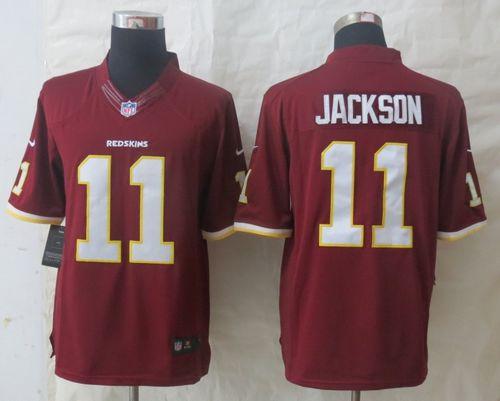  Redskins #11 DeSean Jackson Burgundy Red Team Color Men's Stitched NFL Limited Jersey