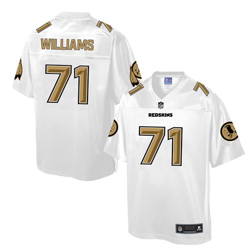  Redskins #71 Trent Williams White Men's NFL Pro Line Fashion Game Jersey