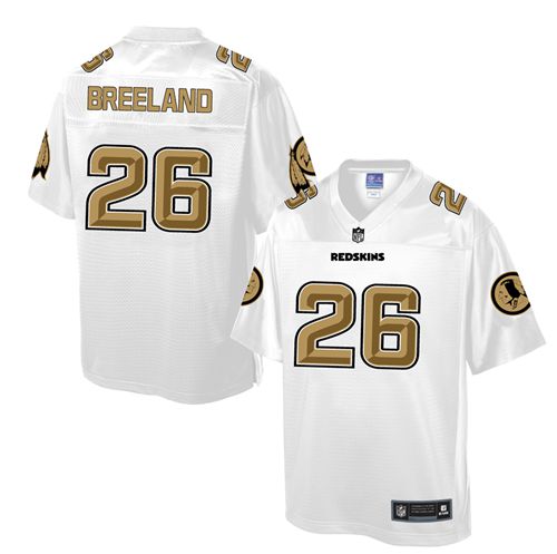  Redskins #26 Bashaud Breeland White Men's NFL Pro Line Fashion Game Jersey