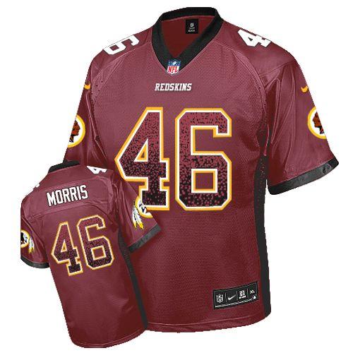  Redskins #46 Alfred Morris Burgundy Red Team Color Men's Stitched NFL Elite Drift Fashion Jersey