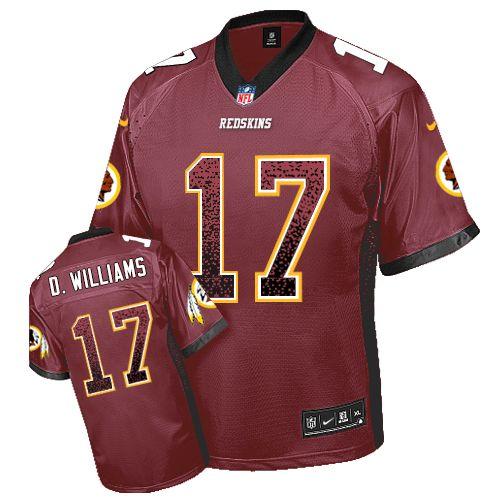  Redskins #17 Doug Williams Burgundy Red Team Color Men's Stitched NFL Elite Drift Fashion Jersey