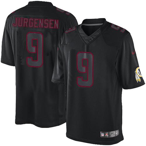  Redskins #9 Sonny Jurgensen Black Men's Stitched NFL Impact Limited Jersey