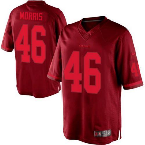  Redskins #46 Alfred Morris Burgundy Red Men's Stitched NFL Drenched Limited Jersey