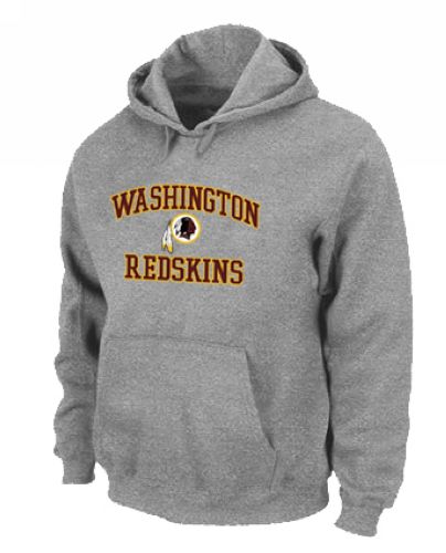 Washington Redskins Heart & Soul Pullover Hoodie Grey