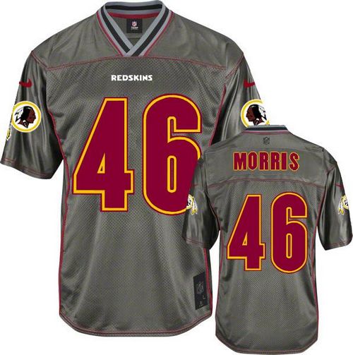  Redskins #46 Alfred Morris Grey Men's Stitched NFL Elite Vapor Jersey