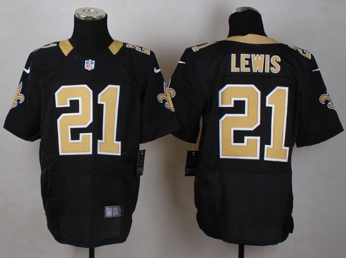  Saints #21 Keenan Lewis Black Team Color Men's Stitched NFL Elite Jersey