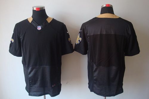  Saints Blank Black Team Color Men's Stitched NFL Elite Jersey
