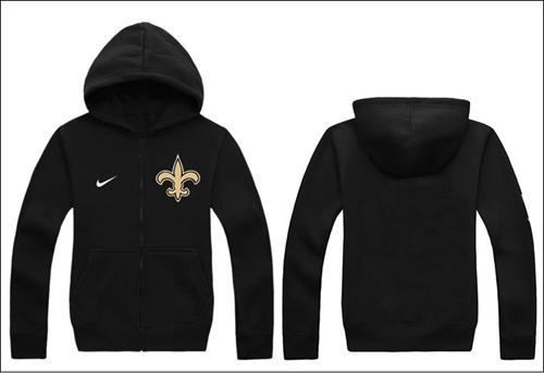  New Orleans Saints Authentic Logo Hoodie Black