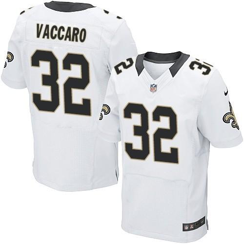  Saints #32 Kenny Vaccaro White Men's Stitched NFL Elite Jersey