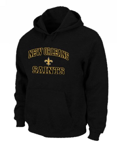 New Orleans Saints Heart & Soul Pullover Hoodie Black