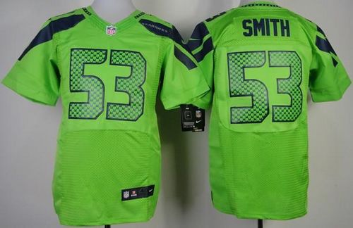  Seahawks #53 Malcolm Smith Green Alternate Men's Stitched NFL Elite Jersey