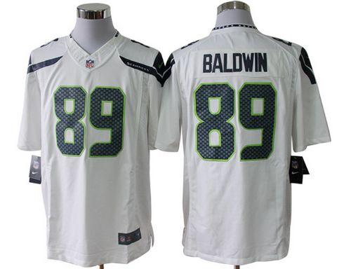  Seahawks #89 Doug Baldwin White Men's Stitched NFL Limited Jersey