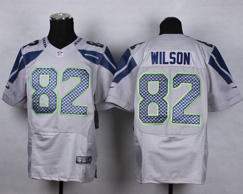  Seahawks #82 Luke Willson Grey Alternate Men's Stitched NFL Elite Jersey