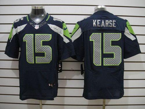  Seahawks #15 Jermaine Kearse Steel Blue Team Color Men's Stitched NFL Elite Jersey