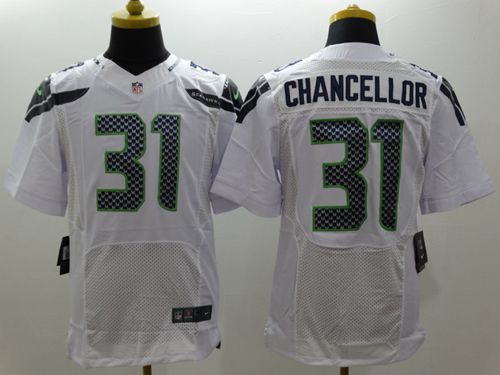  Seahawks #31 Kam Chancellor White Men's Stitched NFL Elite Jersey