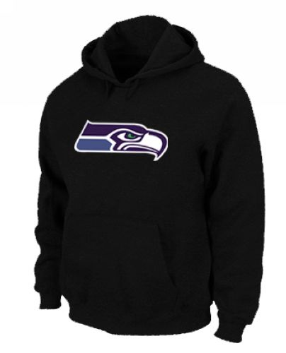 Seattle Seahawks Logo Pullover Hoodie Black