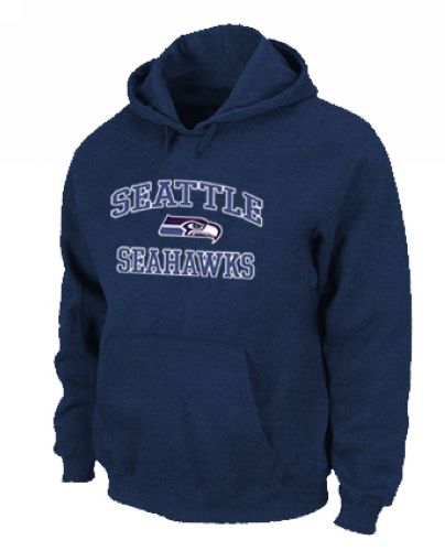 Seattle Seahawks Heart & Soul Pullover Hoodie Dark Blue