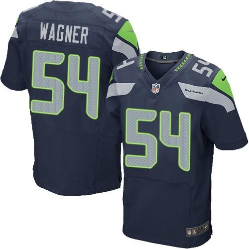  Seahawks #54 Bobby Wagner Steel Blue Team Color Men's Stitched NFL Elite Jersey