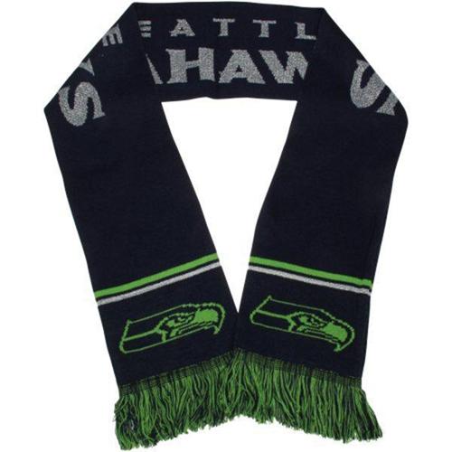 Seattle Seahawks Ladies Metallic Thread Scarf Blue