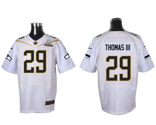  Seahawks #29 Earl Thomas III White 2016 Pro Bowl Men's Stitched NFL Elite Jersey