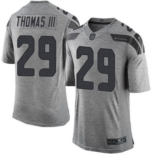  Seahawks #29 Earl Thomas III Gray Men's Stitched NFL Limited Gridiron Gray Jersey