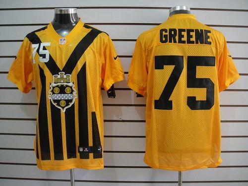  Steelers #75 Joe Greene Gold 1933s Throwback Men's Stitched NFL Elite Jersey