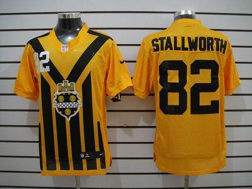  Steelers #82 John Stallworth Gold 1933s Throwback Men's Stitched NFL Elite Jersey