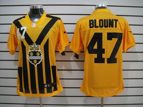  Steelers #47 Mel Blount Gold 1933s Throwback Men's Stitched NFL Elite Jersey