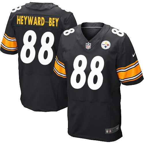  Steelers #88 Darrius Heyward Bey Black Team Color Men's Stitched NFL Elite Jersey