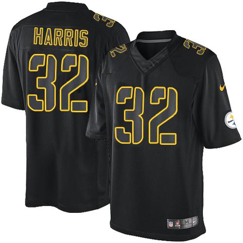  Steelers #32 Franco Harris Black Men's Stitched NFL Impact Limited Jersey