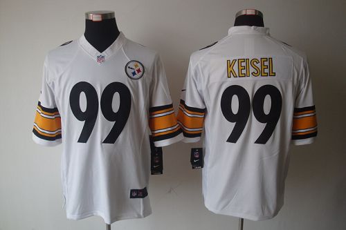  Steelers #99 Brett Keisel White Men's Stitched NFL Limited Jersey