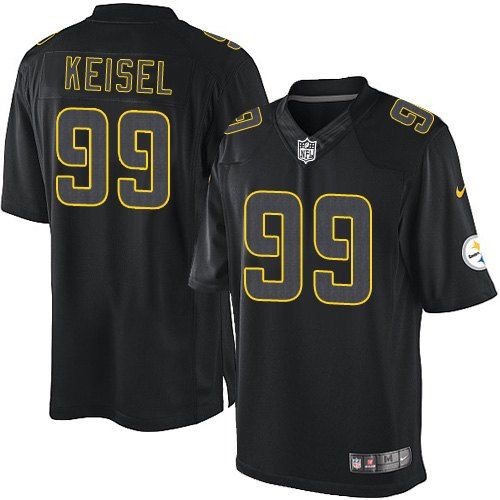 Steelers #99 Brett Keisel Black Men's Stitched NFL Impact Limited Jersey