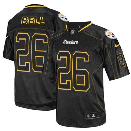  Steelers #26 Le'Veon Bell Lights Out Black Men's Stitched NFL Elite Jersey