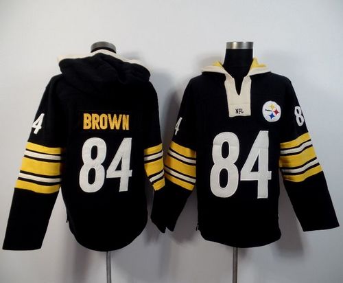 Pittsburgh Steelers #84 Antonio Brown Black Player Winning Method Pullover NFL Hoodie