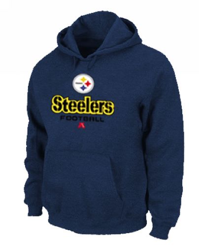 Pittsburgh Steelers Critical Victory Pullover Hoodie Dark Blue