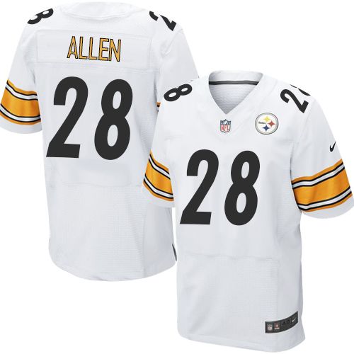  Steelers #28 Cortez Allen White Men's Stitched NFL Elite Jersey