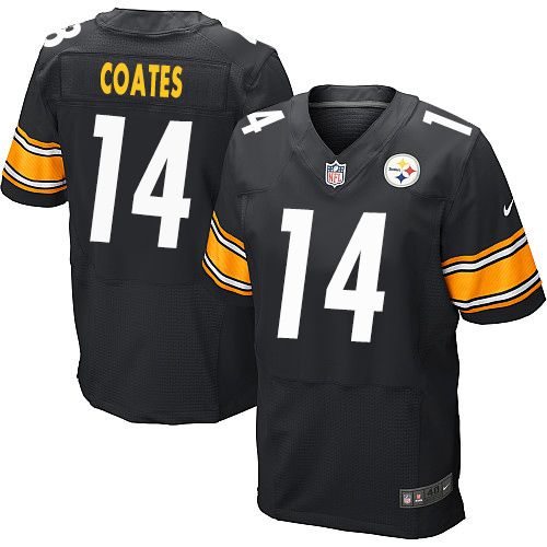  Steelers #14 Sammie Coates Black Team Color Men's Stitched NFL Elite Jersey