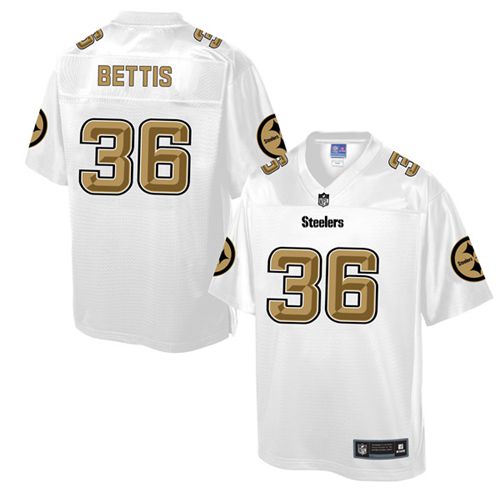  Steelers #36 Jerome Bettis White Men's NFL Pro Line Fashion Game Jersey