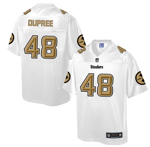 Steelers #48 Bud Dupree White Men's NFL Pro Line Fashion Game Jersey