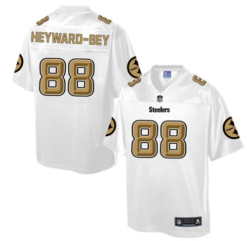  Steelers #88 Darrius Heyward Bey White Men's NFL Pro Line Fashion Game Jersey