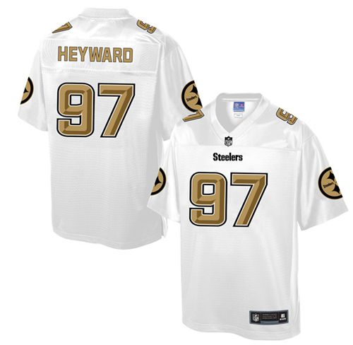  Steelers #97 Cameron Heyward White Men's NFL Pro Line Fashion Game Jersey