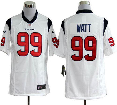  Texans #99 J.J. Watt White Men's Stitched NFL Game Jersey