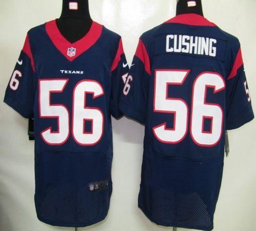  Texans #56 Brian Cushing Navy Blue Team Color Men's Stitched NFL Elite Jersey