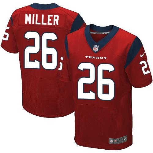 Texans #26 Lamar Miller Red Alternate Men's Stitched NFL Elite Jersey