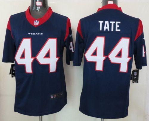  Texans #44 Ben Tate Navy Blue Team Color Men's Stitched NFL Limited Jersey