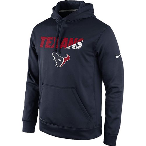 Houston Texans  Kick Off Staff Performance Pullover Hoodie Navy