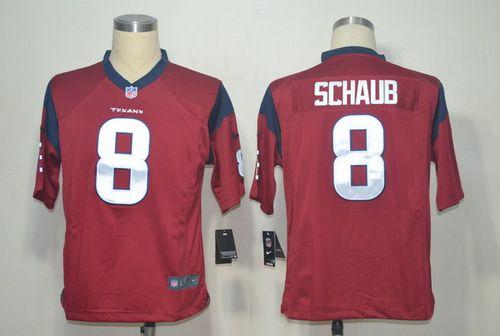  Texans #8 Matt Schaub Red Alternate Men's Stitched NFL Game Jersey
