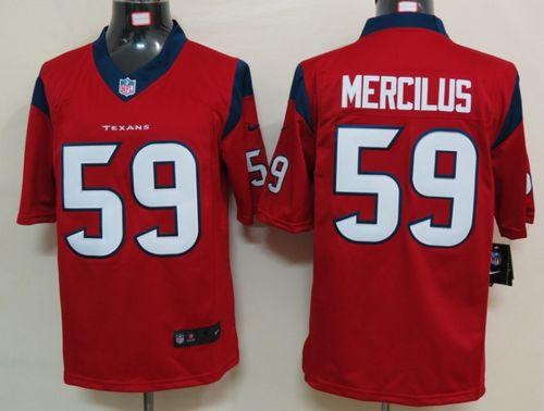  Texans #59 Whitney Mercilus Red Alternate Men's Stitched NFL Limited Jersey