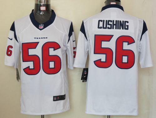  Texans #56 Brian Cushing White Men's Stitched NFL Limited Jersey